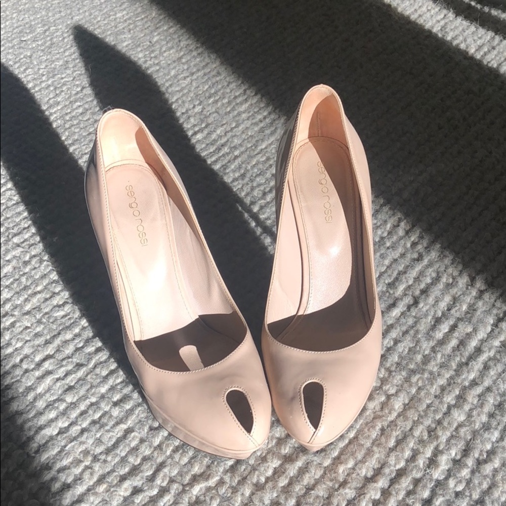 Sergio Rossi Platform Peep Toe Pump - image 3